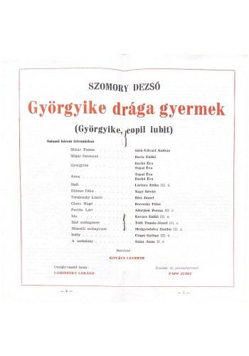 Györgyike drága gyermek