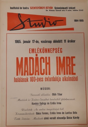 Madách Imre emlékünnepség