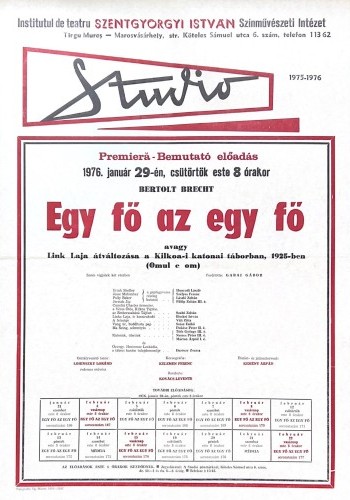 Egy fő az egy fő