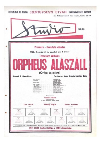 Orpheus alászáll 