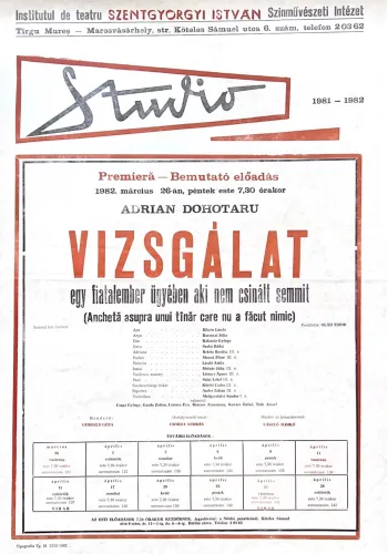 Vizsgálat egy fiatalember ügyében, aki nem csinált semmit