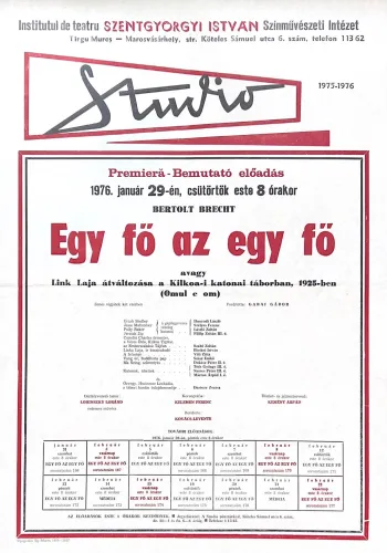Egy fő az egy fő