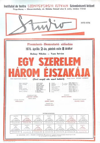 Egy szerelem három éjszakája